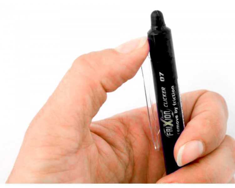 Boligrafo pilot frixion clicker borrable 0,7 mm color negro