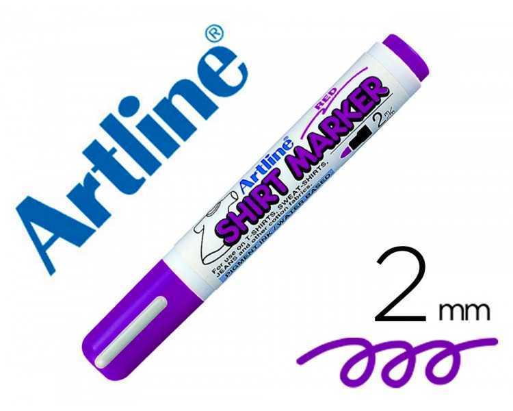 Rotulador artline ekt-2 violeta punta redonda 2 mm para uso en camiseta