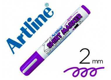 Rotulador artline ekt-2 violeta punta redonda 2 mm para uso en camiseta