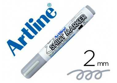 Rotulador artline ekt-2 gris punta redonda 2 mm para uso en camiseta