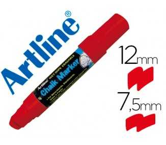 Rotulador artline pizarra verde negra epw-12 mm color rojo
