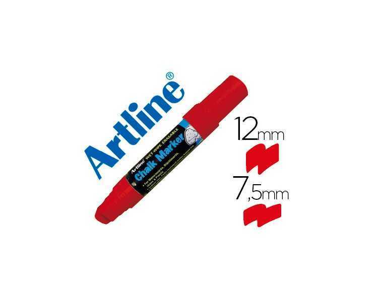 Rotulador artline pizarra verde negra epw-12 mm color rojo