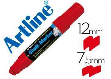 Rotulador artline pizarra verde negra epw-12 mm color rojo