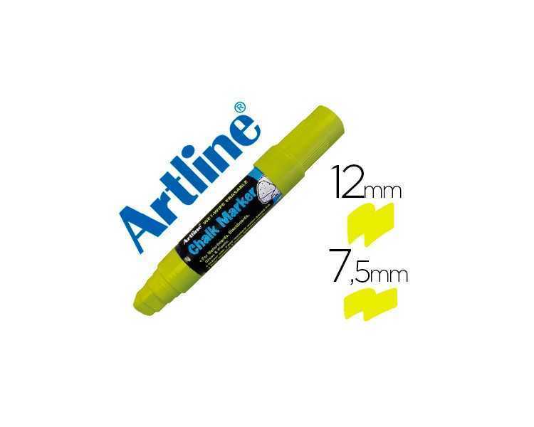 Rotulador artline pizarra verde negra epw-12 mm color amarillo