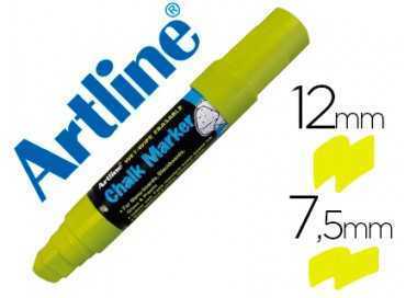 Rotulador artline pizarra verde negra epw-12 mm color amarillo