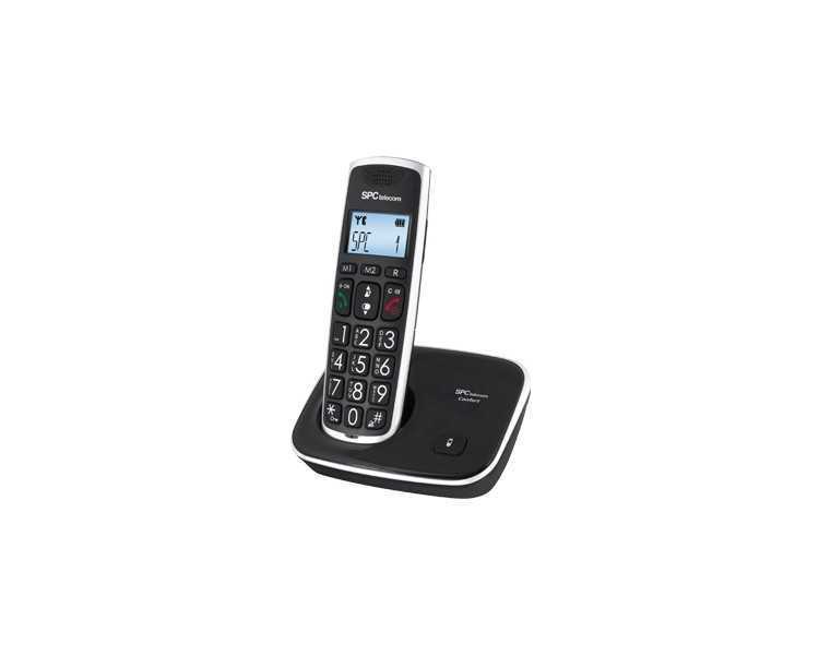 Telefono inalambrico spc telecom 7608n teclas digitos y pantalla extra grandes compatible audifonos