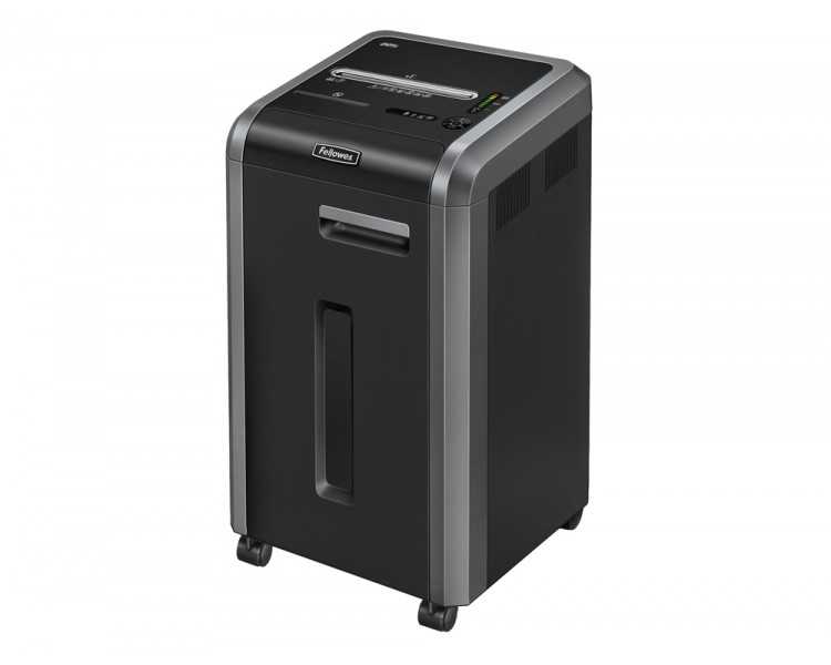 Destructora de documentos fellowes 225ci capacidad de corte 24 h destruye grapas clips cd y tarjetas 60 litros