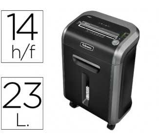 Destructora de documentos fellowes ps-79ci capacidad de corte 16 h destruye tarjetas de credito grapas clips y cd