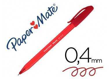 Boligrafo paper mate inkjoy 100 punta media trazo 1mm rojo