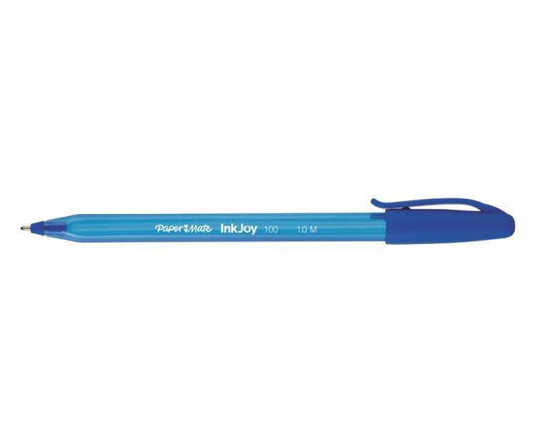 Boligrafo paper mate inkjoy 100 punta media trazo 1mm azul