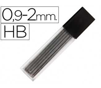 Minas liderpapel grafito rectangulares 2x0,9 mm hb tubo de 12 minas