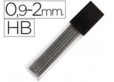 Minas liderpapel grafito rectangulares 2x0,9 mm hb tubo de 12 minas