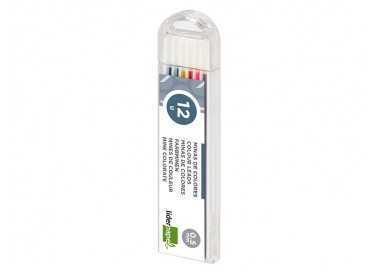 Minas liderpapel colores surtidos 0,5 mm estuche de 12 minas