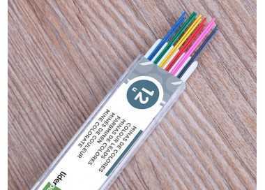 Minas liderpapel colores surtidos 0,5 mm estuche de 12 minas