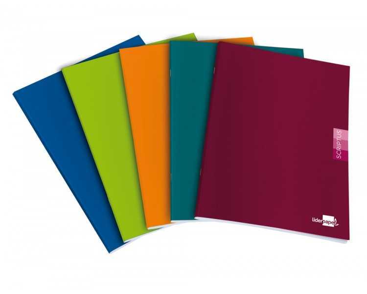 Libreta liderpapel scriptus a4 48 hojas 90g/m2 cuadro 6mm con margen