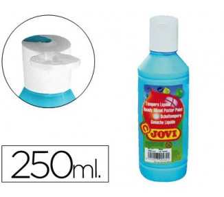 Tempera liquida jovi escolar 250 ml azul cyan