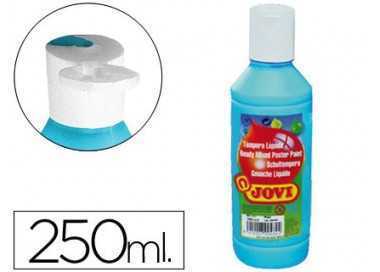 Tempera liquida jovi escolar 250 ml azul cyan