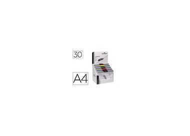 Carpeta swingclip dossier pinza lateral y giratoria din a4 capacidad 30 hojas colores surtidos