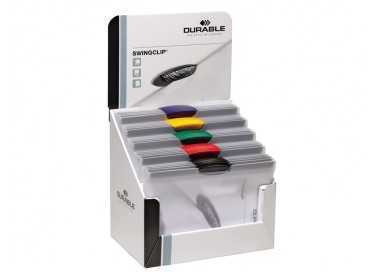 Carpeta swingclip dossier pinza lateral y giratoria din a4 capacidad 30 hojas colores surtidos