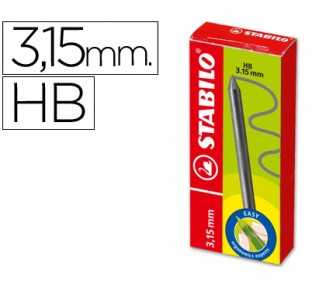 Minas stabilo easy ergo grafito hb 3,15 mm caja de 6 minas