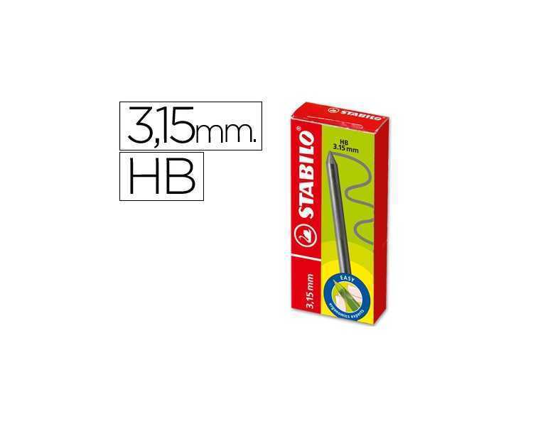 Minas stabilo easy ergo grafito hb 3,15 mm caja de 6 minas