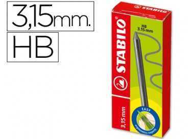 Minas stabilo easy ergo grafito hb 3,15 mm caja de 6 minas