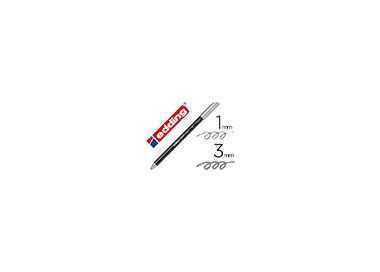 Rotulador edding punta fibra 1200 plata n. 54 punta redonda 1-3 mm