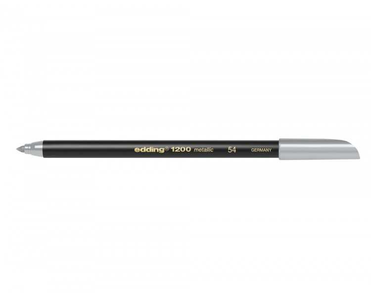 Rotulador edding punta fibra 1200 plata n. 54 punta redonda 1-3 mm
