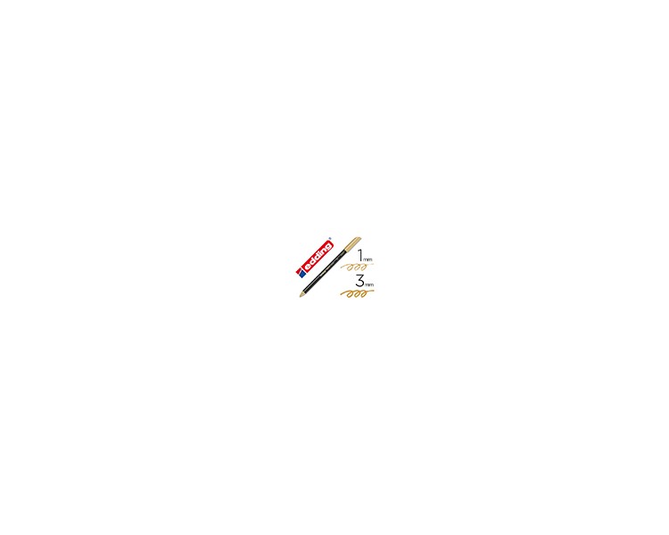 Rotulador edding punta fibra 1200 oro n. 53 punta redonda 1-3 mm