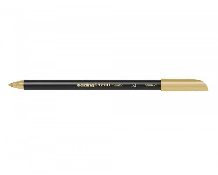 Rotulador edding punta fibra 1200 oro n. 53 punta redonda 1-3 mm