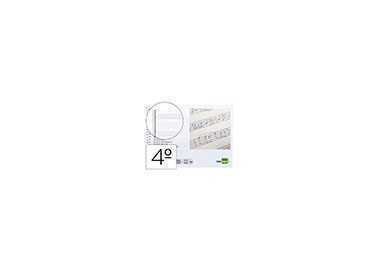Bloc musica liderpapel combi pentagrama 3mm mas cuadricula de 4mm para anotaciones cuarto20 hojas 100g/m2