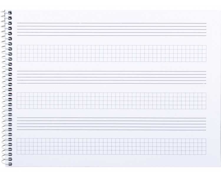 Bloc musica liderpapel combi pentagrama 3mm mas cuadricula de 4mm para anotaciones cuarto20 hojas 100g/m2