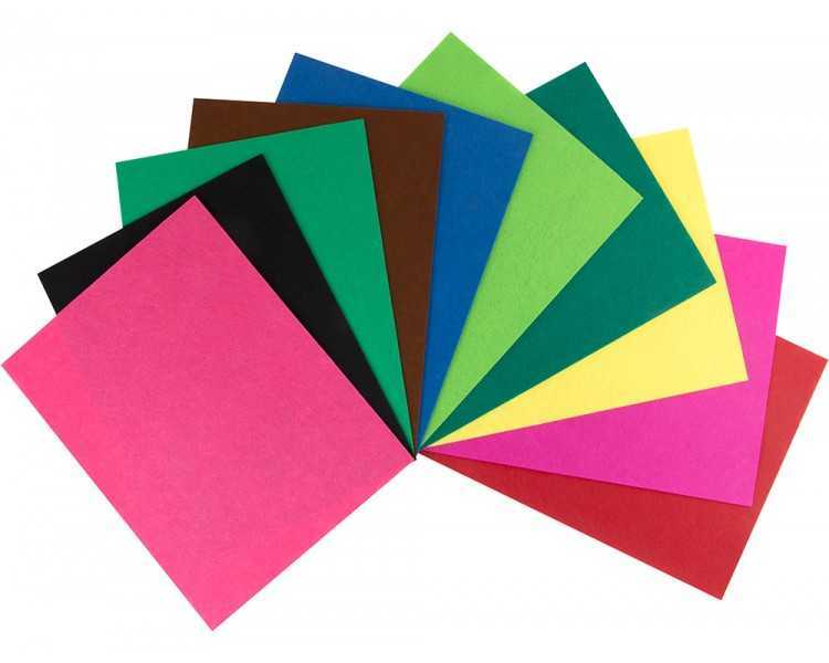 Bloc trabajos manuales liderpapel fieltro 240x315mm 10 hojas colores surtidos