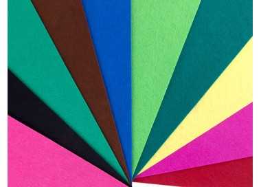 Bloc trabajos manuales liderpapel fieltro 240x315mm 10 hojas colores surtidos