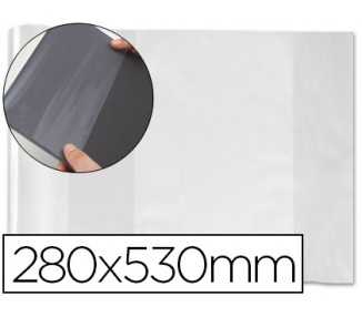 Forralibro pvc con solapa ajustable adhesivo 280x530 mm