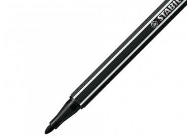 Rotulador stabilo acuarelable pen 68 negro punta gruesa 1mm
