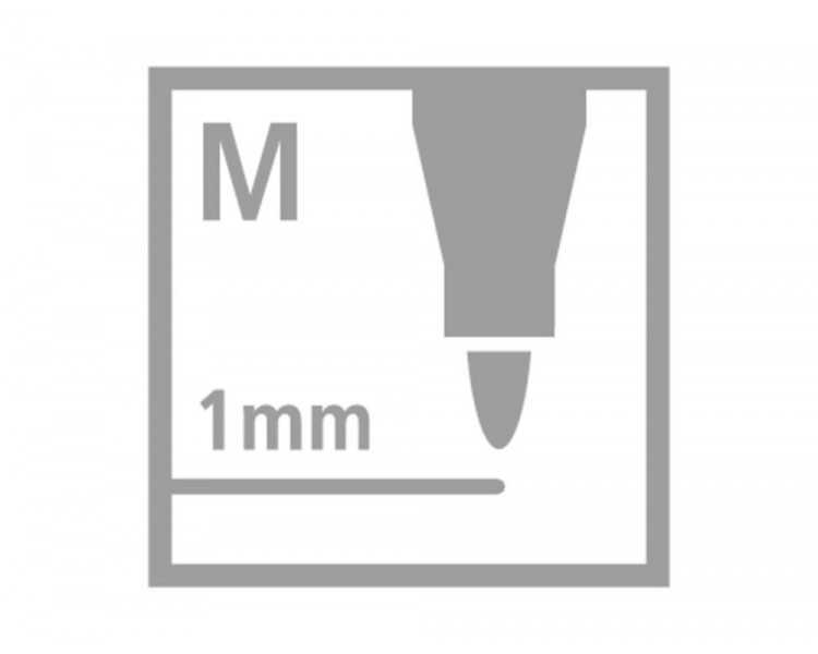 Rotulador stabilo acuarelable pen 68 negro punta gruesa 1mm