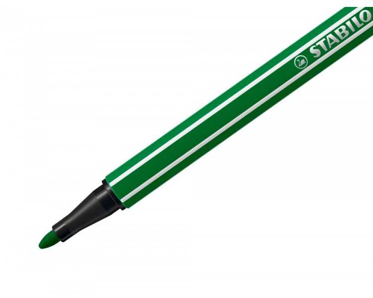 Rotulador stabilo acuarelable pen 68 verde esmeralda punta gruesa 1mm