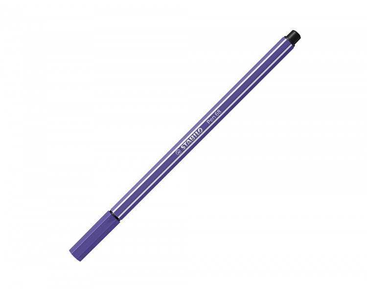 Rotulador stabilo acuarelable pen 68 violeta punta gruesa 1mm