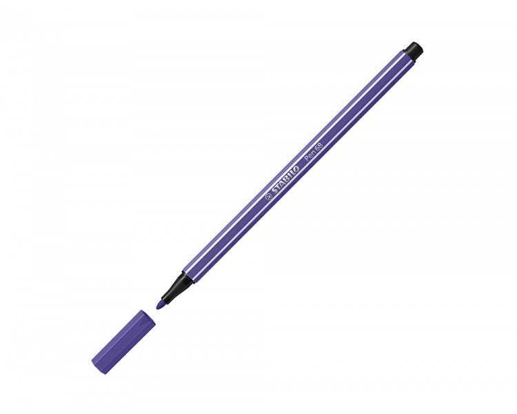 Rotulador stabilo acuarelable pen 68 violeta punta gruesa 1mm