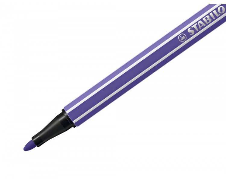 Rotulador stabilo acuarelable pen 68 violeta punta gruesa 1mm