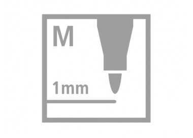 Rotulador stabilo acuarelable pen 68 violeta punta gruesa 1mm