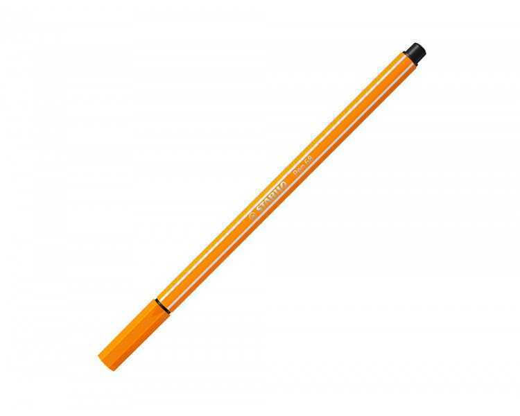 Rotulador stabilo acuarelable pen 68 naranja punta gruesa 1mm