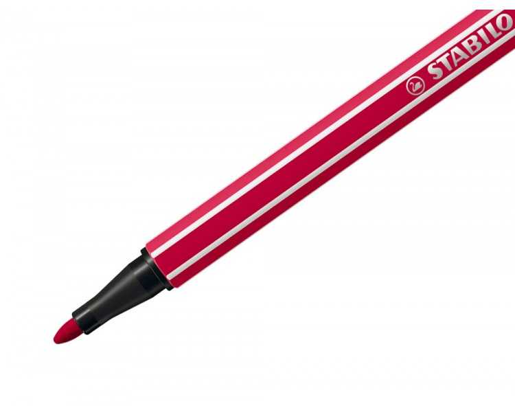 Rotulador stabilo acuarelable pen 68 rojo oscuro punta gruesa 1mm