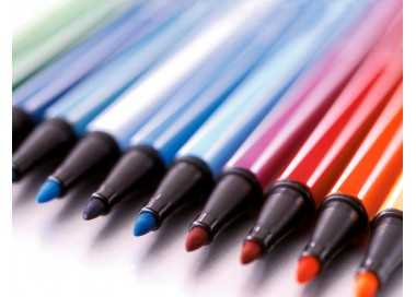 Rotulador stabilo acuarelable pen 68 rojo oscuro punta gruesa 1mm