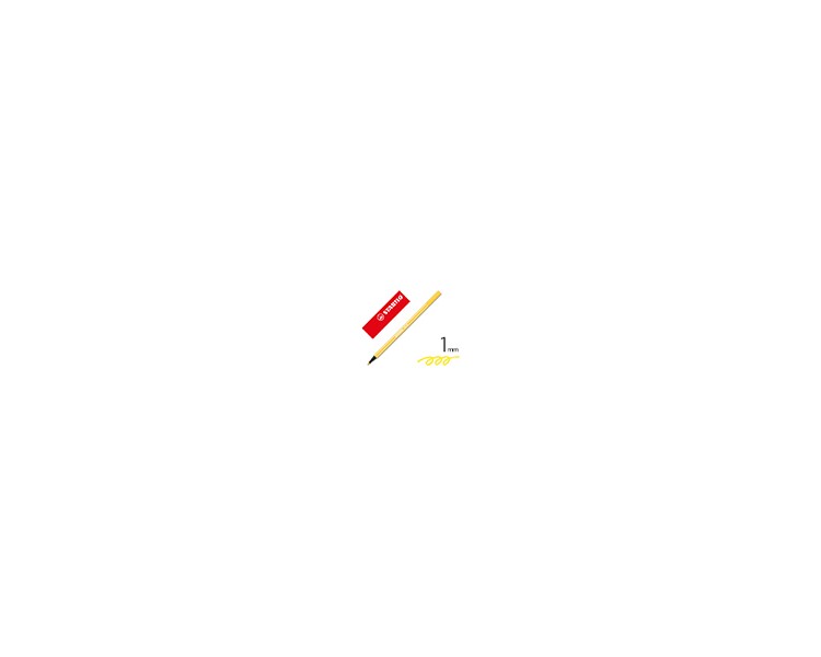Rotulador stabilo acuarelable pen 68 amarillo limon punta gruesa 1mm