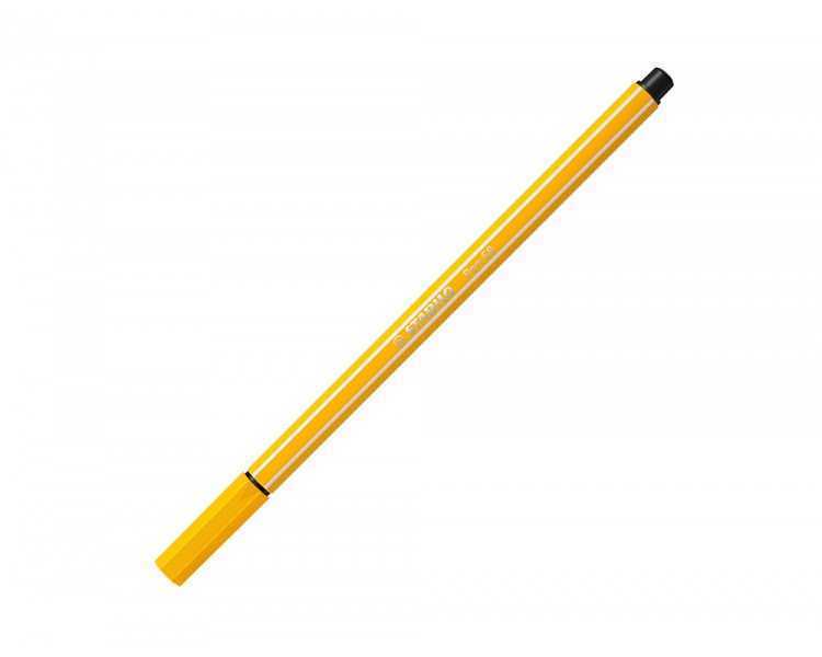 Rotulador stabilo acuarelable pen 68 amarillo limon punta gruesa 1mm