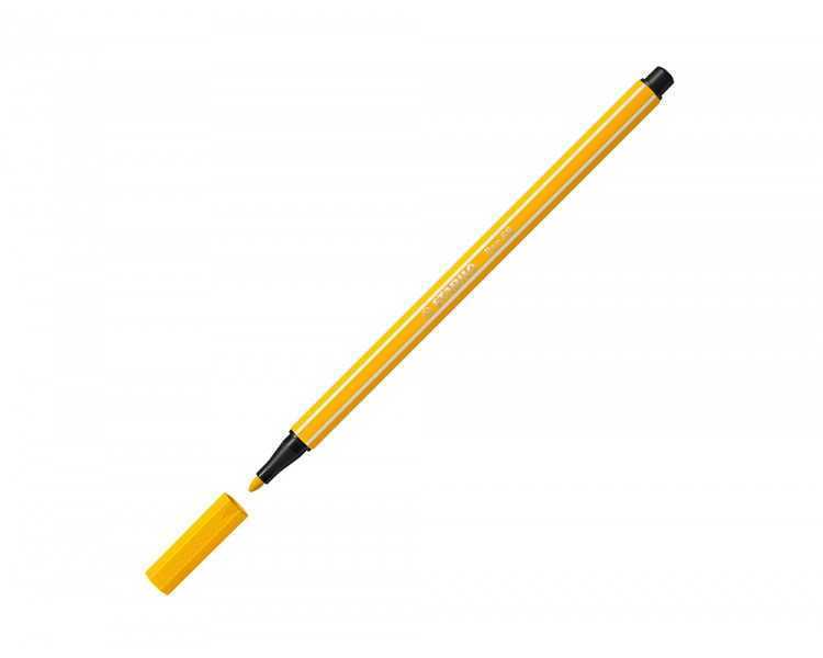 Rotulador stabilo acuarelable pen 68 amarillo limon punta gruesa 1mm