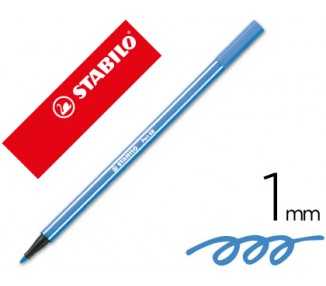 Rotulador stabilo acuarelable pen 68 azul oscuro punta gruesa 1mm