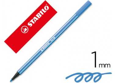Rotulador stabilo acuarelable pen 68 azul oscuro punta gruesa 1mm